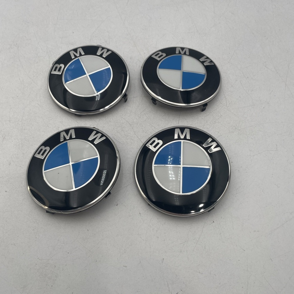 BMW 56mm Wheel Center Hub Caps Logo Badge Emblem Lot of 4